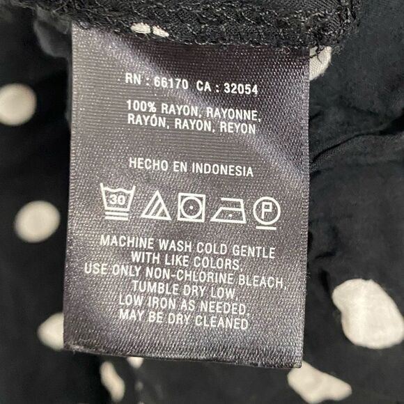 Anthropologie‎ Holding Horses Black/white polka dot tunic top blouse size small - Picture 5 of 6